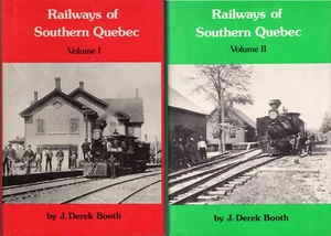 RAILWAYS OF SOUTHERN QUEBEC, 2 VOLUMES, HARDCOVER, DJs, 1982, ILLUSTRATED - Picture 1 of 24