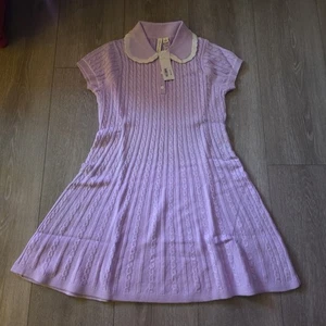 Janie and Jack Mädchen lila Pulloverkleid Größe 10 - Bild 1 von 4