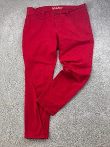 Old Navy Rockstar Jeans Damen 16 Rot Regular Standard Stretch Freizeit - Bild 1 von 12
