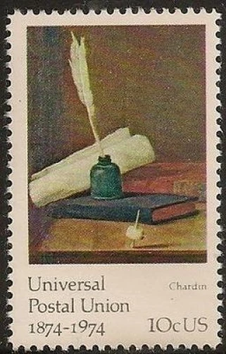 US 1535 Universal Postal Union Chardin 10c single MNH 1974 - Image 1 of 1
