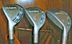 CALLAWAY RAZR Set 3 Ibridi / Rescue mancino (LH) usati buoni 3-4-5 - Foto 1 di 5