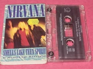 Nirvana - Smells Like Teen Spirit AUDIO CASSETTE TAPE SINGLE IN VGC - Picture 1 of 3