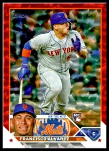 2023 Topps Red Foil #644 Francisco Alvarez Rookie Card New York Mets /199 - Picture 1 of 2