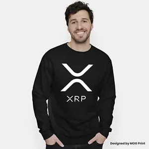 XRP Ripple Logo Sweatshirt Händler Investoren Mond Armee Langarmpullover Herren - Bild 1 von 7