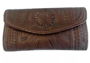 Ropin West Trifold Brown Tooled Wallet Style- 6468BR - Picture 1 of 6