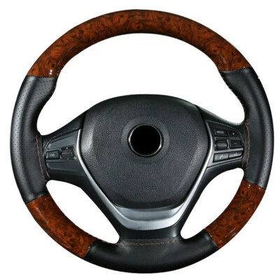 Car Steering Wheel Cover Comfortable Accessories With Needles Thread 4 Seasons - Image 1 of 4
