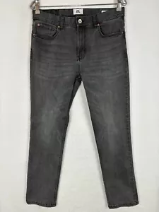 Just Jeans Mens Sz 34x30 Regular Straight Power Stretch Denim Whiskered Mid Rise - Picture 1 of 11