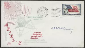 1967 Launch of Ariel 3 British UK 3 Autographed by Sir Haerie Massey UK Space R - Picture 1 of 2