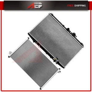 New Radiator AC Condenser Set Fit For 1998-2002 Honda Accord 2.3L l4 - Picture 1 of 7