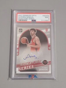 2021 Donruss Optic SS-ASG Signature Series RC Alperen Sengun PSA 9 Rookie Auto - Picture 1 of 4