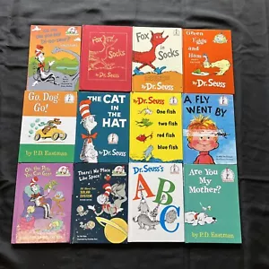 12 Dr SEUSS SUESS BOOKS LOT EARLY READER LEARN TO READ BEGINNER HARDCOVER NICE!! - Picture 1 of 2