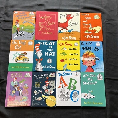 12 Dr SEUSS SUESS BOOKS LOT EARLY READER LEARN TO READ BEGINNER HARDCOVER NICE!! - Image 1 of 2