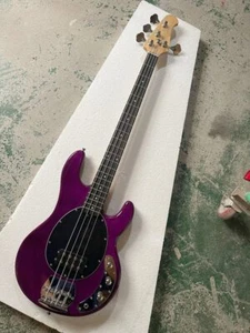 Purple Body 4 Strings Electric Bass Guitar,Rosewood Fretboard,Chrome Hardware - Picture 1 of 8
