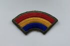 US WW2 42nd Infantry Division Original Cut Edge Ribbed Weave White Back Patch