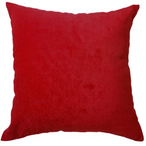 Ma04a Red Soft Velvet Style Cotton Blend Cushion Cover/Pillow Case*Custom Size* - Picture 1 of 7
