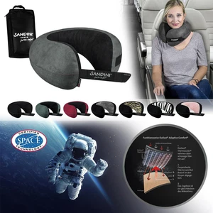 SANDINI TravelFix® Premium Reisekissen - GRÖSSEN- UND STOFFAUSWAHL - ergonomisch