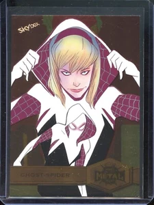 2022 Marvel Metal Universe Spider-Man #128 Ghost-Spider LIGHT FX GOLD - Picture 1 of 2