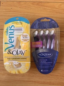 Noxzema Spa Shave 4-Blade Disposable Razors & Gillette Venus Olay-New - Picture 1 of 2