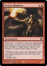 VICIOUS SHADOWS ~mtg NM Shards Of Alara Rare x1