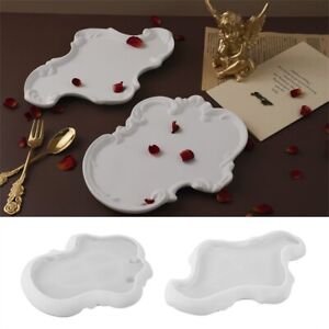 Vintage Lace Tray Silicone Mold DIY Relief Jewelry Storage Dish Mould Home Decor
