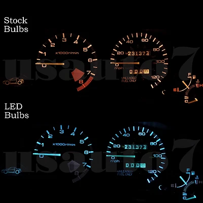 NEW Dash Cluster Gauge AQUA BLUE SMD LED LIGHT KIT Fit 93-97 Honda Civic Del Sol - Image 1 of 4