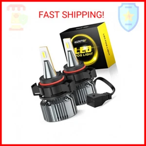 AUXITO 5202 H16 LED Fog Light Bulbs, 6500K Cool White, 400% Brightness CSP Chips - Picture 1 of 2