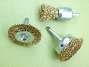 Lot de 3 brosses perceuse pour décapage nettoyage - Imagen 1 de 1