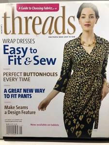 Threads Magazine Sept 2013 Wrap Dresses, Buttonholes, Seams as a Design Feature - Bild 1 von 3