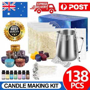 138PCS Candle Making Kit Wicks Stick Pouring Pot Candles Craft DIY Accessory - Picture 1 of 9