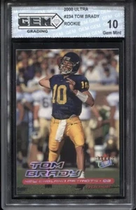 2000 Tom Brady Ultra #234 Gem Mint 10 RC Rookie Patriots Buccaneers - Picture 1 of 2