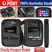 Waterproof Passport Holder Travel Document Wallet Bag Family Case Organizer  AU 