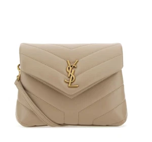 Saint Laurent LouLou Toy Logo Plaque Beige Women's Shoulder Bag 678401DV707 2721 - Picture 1 of 4