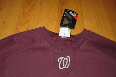 Majestic ВАШИНГТОН NATIONAL Therma Base (MD) Разминка Футболка с Длинным Рукавом с Биркой - Изображение 1 из 3