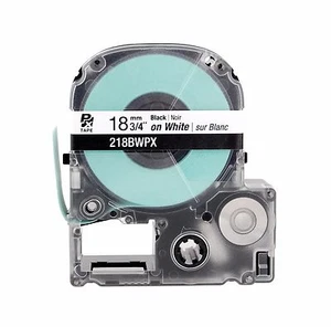 Genuine Epson 218BWPX Black on White PX Tape 3/4" K-Sun 218BW - Picture 1 of 3