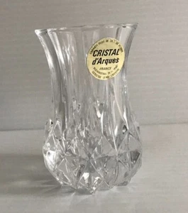 CRISTAL D'ARQUES 3" Violette Vase Small Vintage 24% Genuine Lead Crystal - Picture 1 of 3