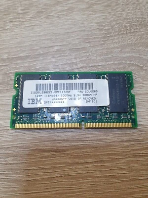 IBM 128MB Laptop RAM | SDRAM 100MHz | 16Mx64 | 3.3V | SO-DIMM - Bild 1 von 2