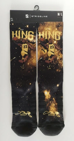 Strideline Lebron James Galaxy CFS Socks  M/L Size 8-12  1pair - NEW & RARE Cover