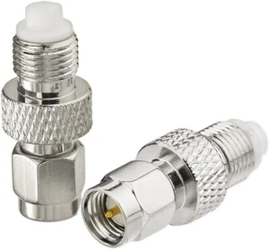 2pcs SMA to FME Adapter SMA Male Plug to FME Female Jack RF Coaxial Connector - Picture 1 of 6
