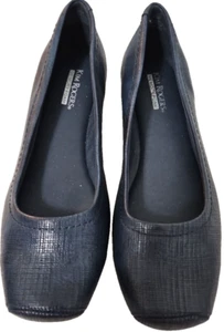 Zapatos planos sin cordones Kim Rogers para mujer azul marino Izzie con cuña talla 6,5 - Imagen 1 de 6