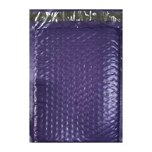 250 #0 ( PURPLE ) Poly Bubble Mailers Envelopes Bags 6x10 Extra Wide CD DVD 6x9 - Picture 1 of 3