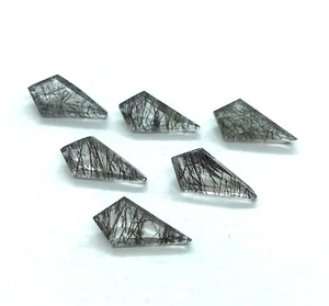 Natural kite Cut Black Rutile AAA Loose Gemstone For Making All Type Jewelry - Picture 1 of 16