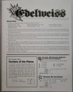 Prensa de avalancha Panzer Grenadier Edelweiss solo reglas especiales (bA) - Imagen 1 de 1