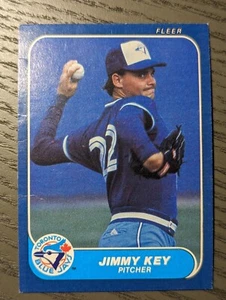 Jimmy Key - 1986 Fleer #63 - Azulejos de Toronto - ¡Compra más y ahorra! - Imagen 1 de 2