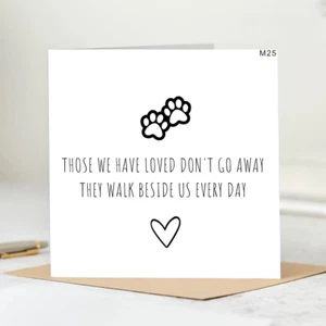 Those We Love Don't Go Away Karte - Thinking Of You Sympathy Greif Karten, 6x6 - Bild 1 von 2