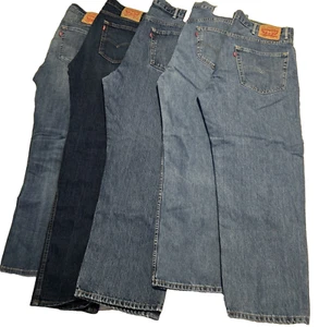 Lot Of 5 Levi’s Jeans (550 38X30) (550 36X30) (505 32X34) (505 42X30) (505 34X30 - Picture 1 of 18