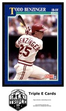 1991 Score #90 Todd Benzinger Cincinnati Reds ~A3L