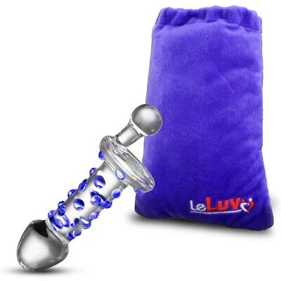 LeLuv Glass 6 Inch Medium Juicer Spinning Handle Anal Toy - Image 1 of 4