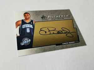 CARLOS BOOZER 04/05 SP Authentic SIGNATURES #AS-BO AUTOGRAPH UTAH JAZZ - Bild 1 von 2