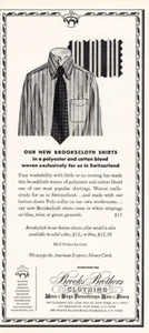 Brooks Brothers 1973: Brookscloth Shirts Pubblicità Stampa Vintage - Foto 1 di 1