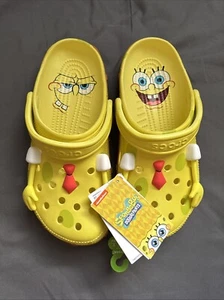 Crocs Spongebob Squarepants Classic Clog Mens Sizes 3-13 Womens Sizes 5-12 - Picture 1 of 6